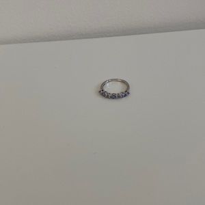 Vintage silver amethyst ring